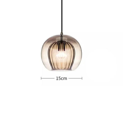 Nordic Double Glass LED Pendant Light