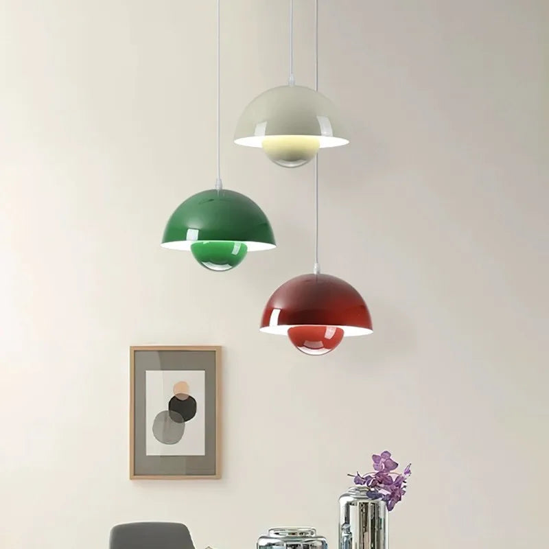 Nordic Colorful Mushroom Pendant Light