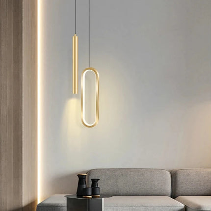 Nordic Minimalist Double LED Pendant Light