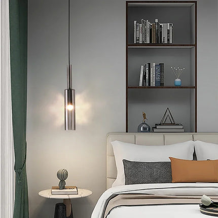 Nordic Crystal Tube LED Pendant Light