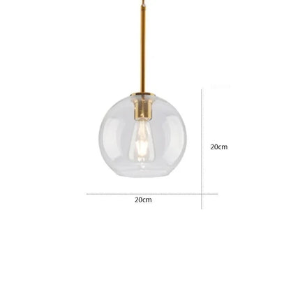 Nordic Minimalist Decorative Glass Pendant Light