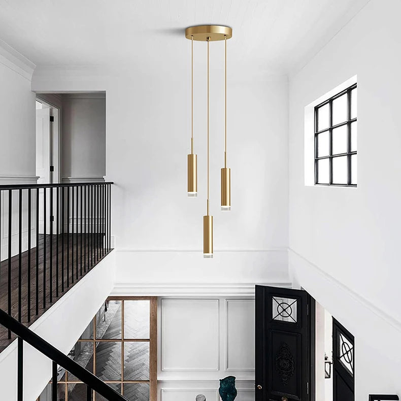 Modern Design Gold Tube Suspension