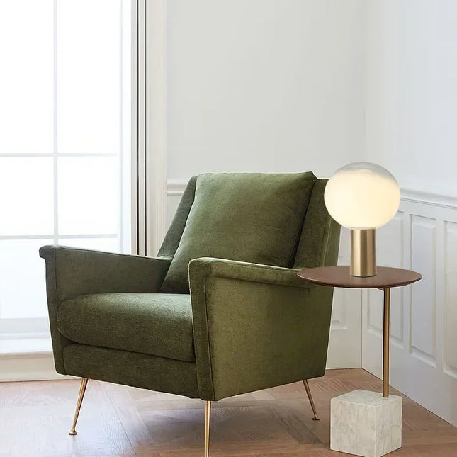 Danish Gold Crystal Table Lamp