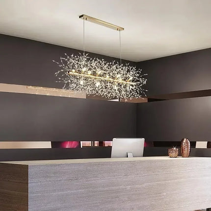 Elegant Nordic Dandelion Crystal Chandelier