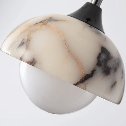 Natural Black Marble Hanging Lamp