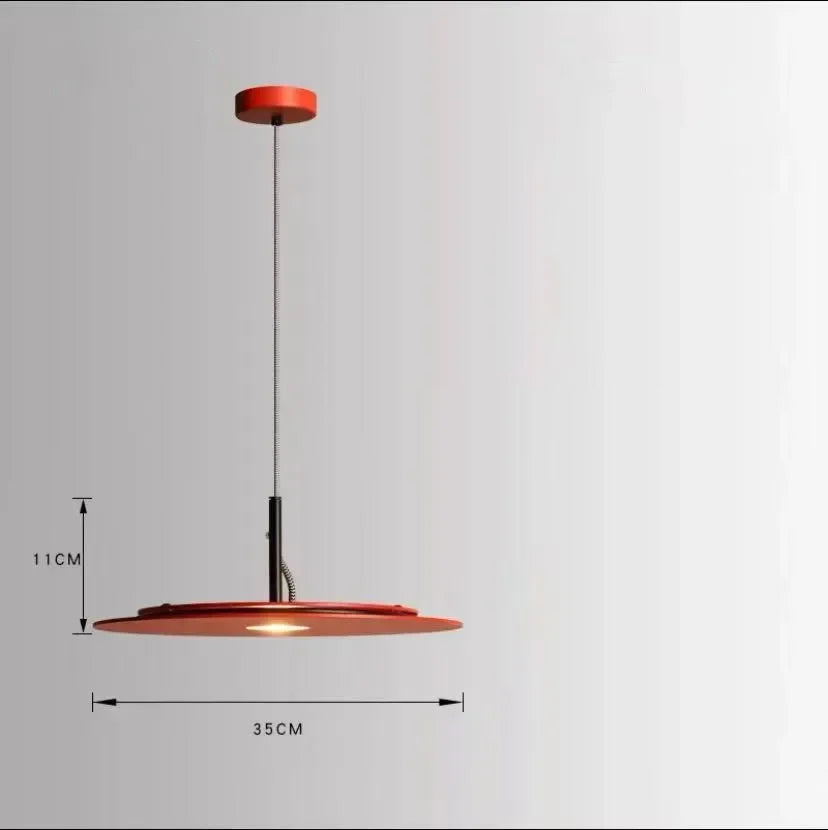 Italian Circular Flat LED Suspension