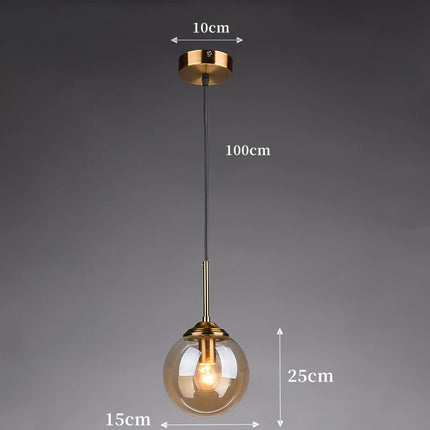Nordic Water Drop Glass LED Pendant Light