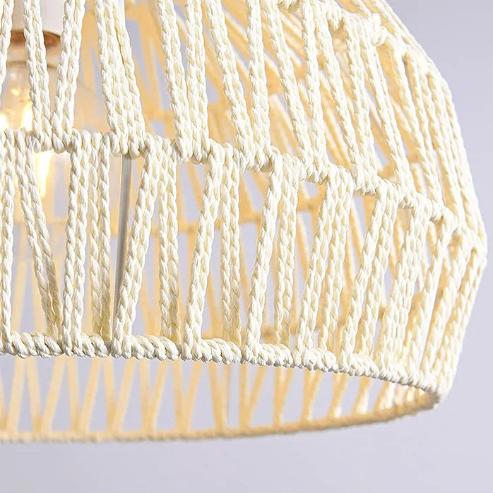 Handwoven Hemp Rope Pendant Light