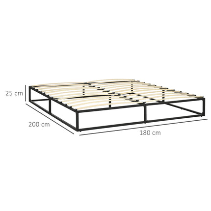 Somier 2 plazas 180x200 – Estructura metálica minimalista con espacio de almacenaje