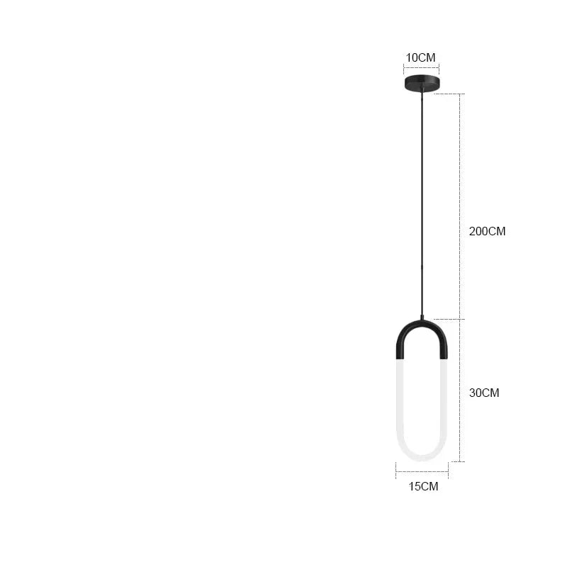 Nordische minimalistische LED-Ring-Pendelleuchte