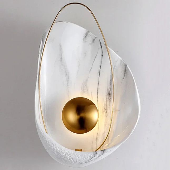 Nordic Creative Marble Wall Lamp Golden