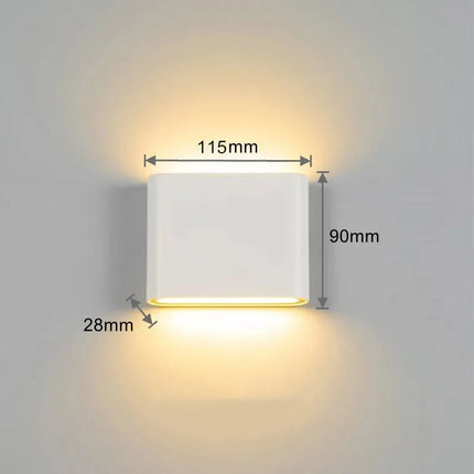 Applique Murale Étanche Rectangulaire LED