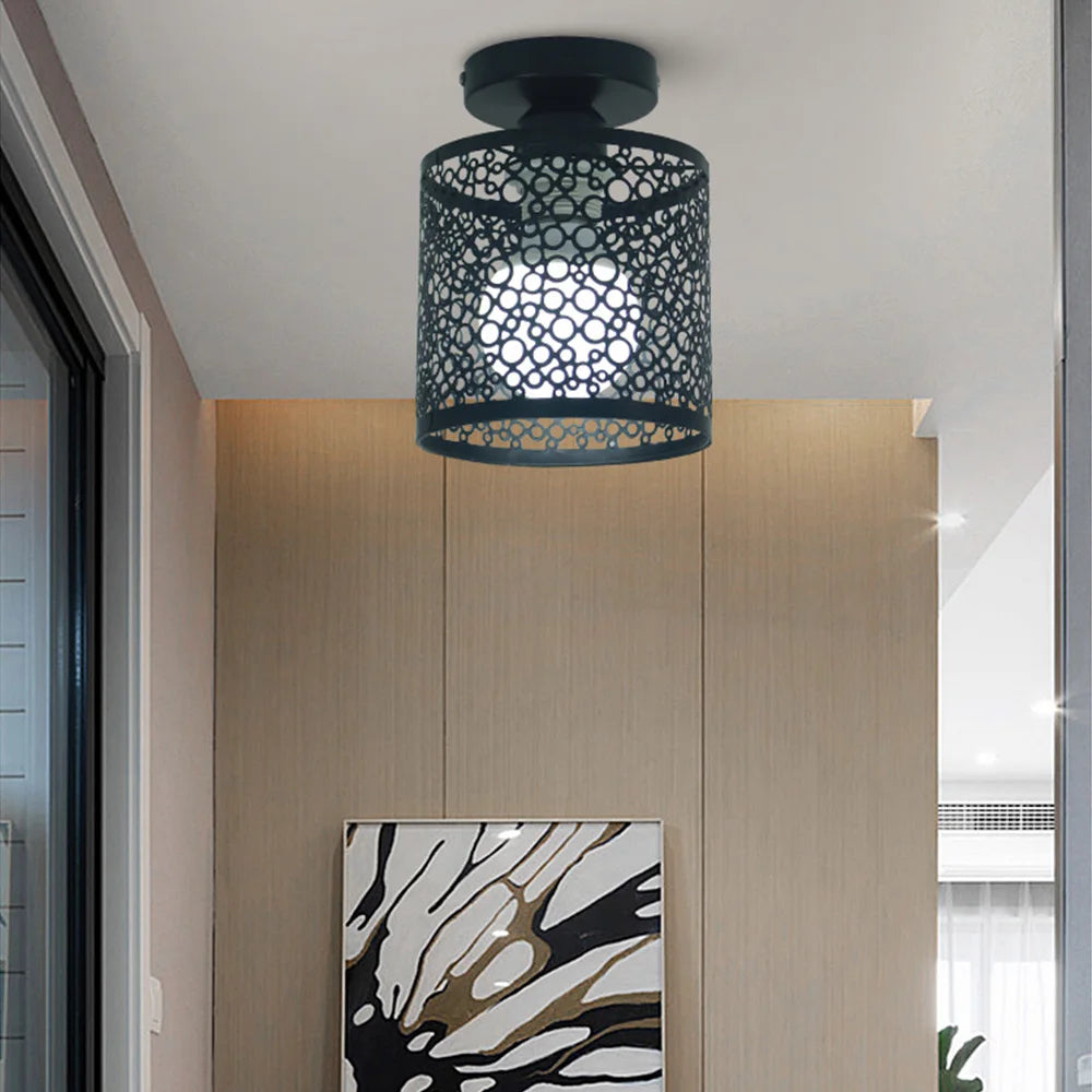 Modern Retro Design Iron Ceiling Light