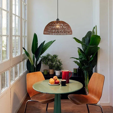 Natural Handwoven Hemp Pendant Light
