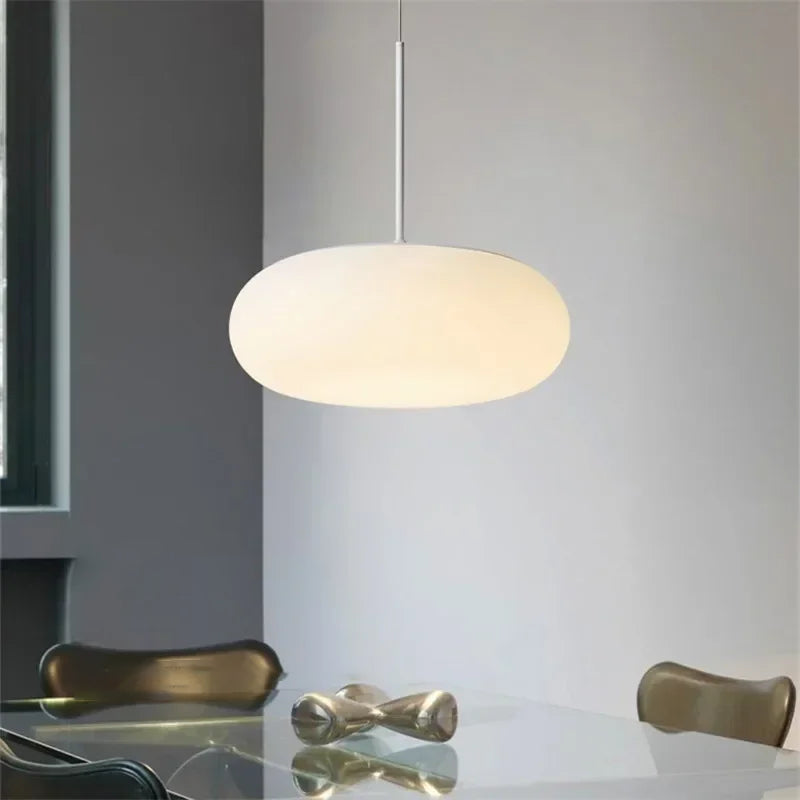 Nordic White Circular Acrylic Pendant Light