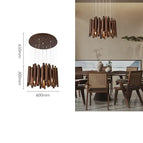 Bois foncé 60 cm