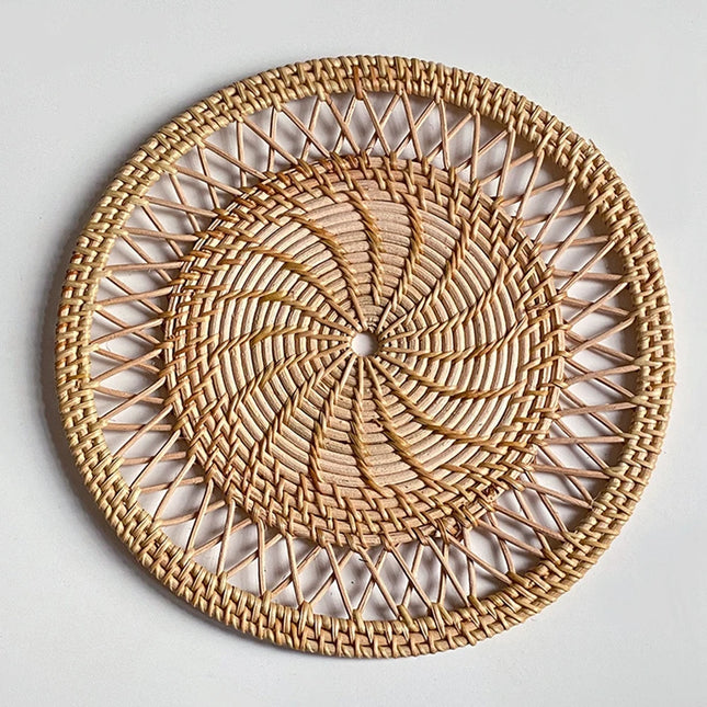 Runde böhmische Rattan-Wanddekorationen