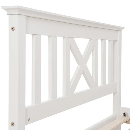 Single bed 90x200 – Solid wood frame with slatted base
