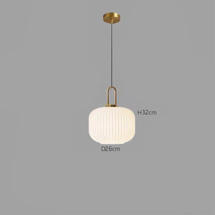 Nordic Gold Glass LED Pendant Light