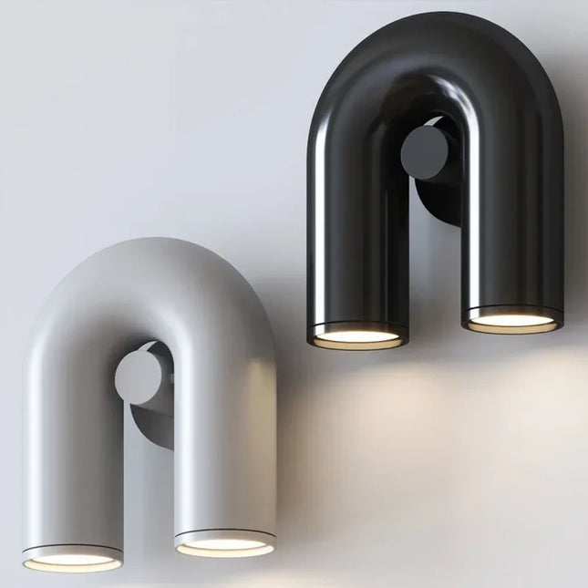 Moderne U-förmige LED-Wandleuchte