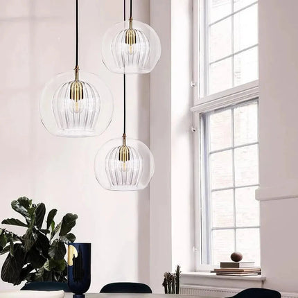 Nordic Double Glass LED Pendant Light