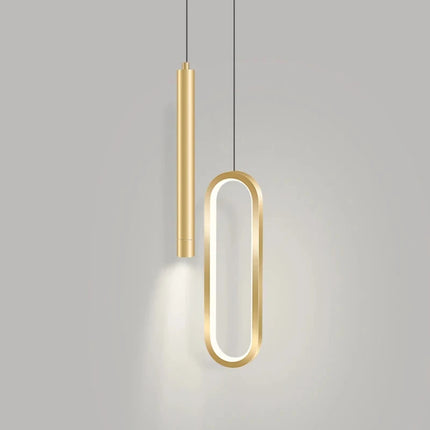 Nordic Minimalist Double LED Pendant Light