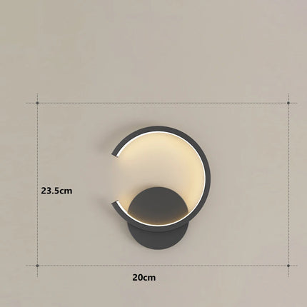 Circular Arc LED Wall Light