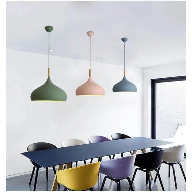Bunte nordische Pendelleuchte, minimalistisches Design