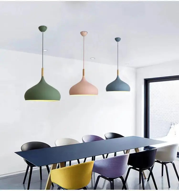 Nordic Colorful Pendant Light Minimalist Design