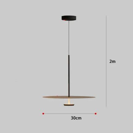 Suspension Plate Fer Nordique LED