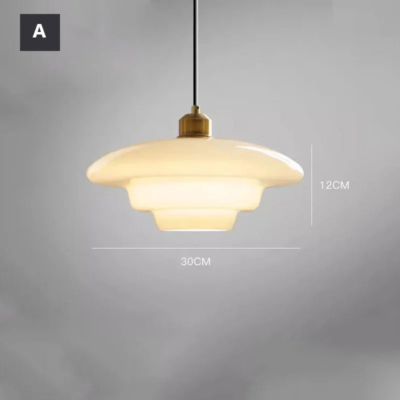 Nordic Cream Glass Pendant Light