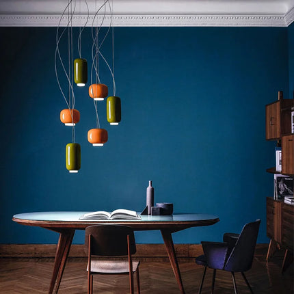Italian Colored Glass Pendant Light