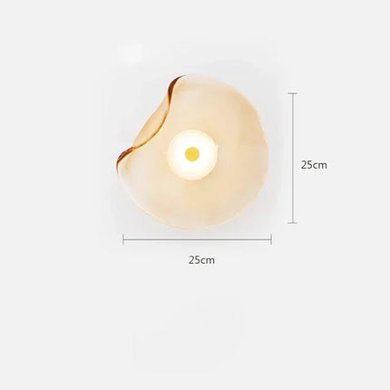 Modern Glass Circular Wall Light