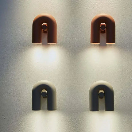 Modern U-shaped LED wall light