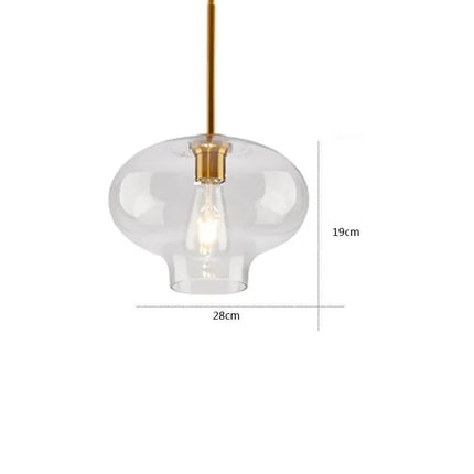 Nordic Minimalist Decorative Glass Pendant Light