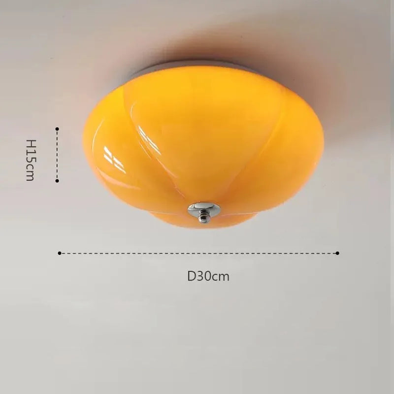 Minimalist Retro Glass LED Pointe Ceiling Light