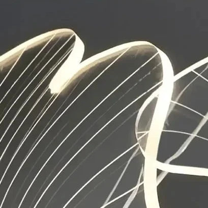 Suspension Chandelier Nordique Feuilles Dorées