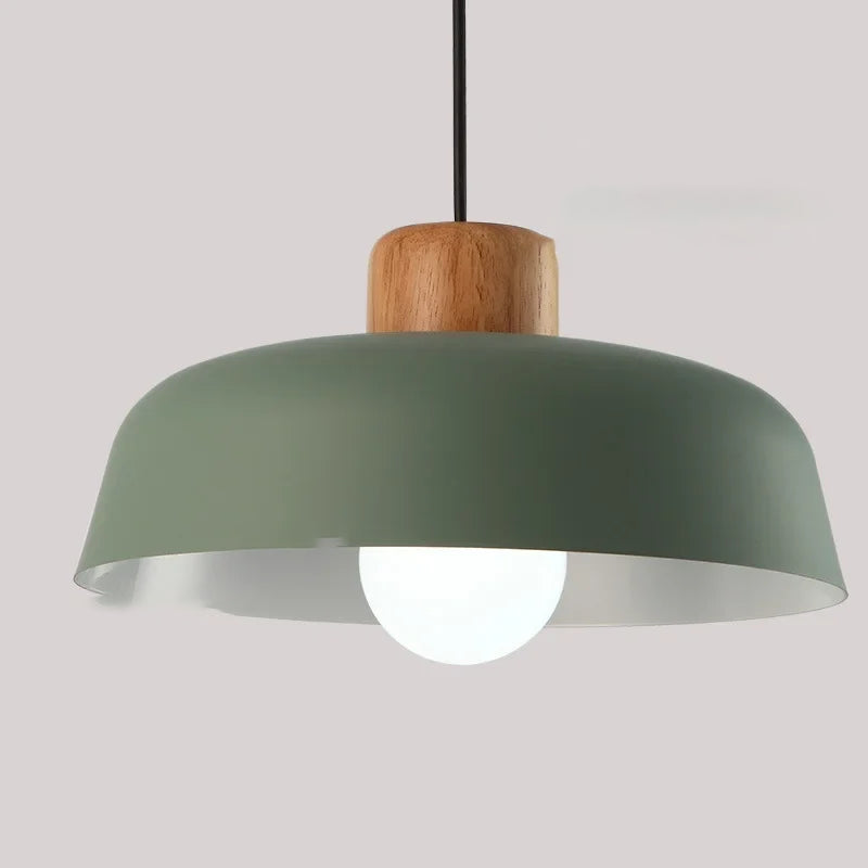 Minimalist Colorful LED Aluminum Bowl Pendant Light