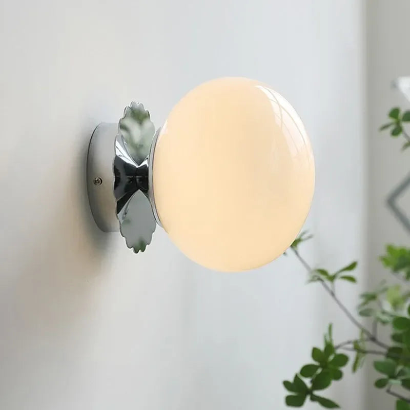 Minimalist Colorful Ball Glass LED Wall Light