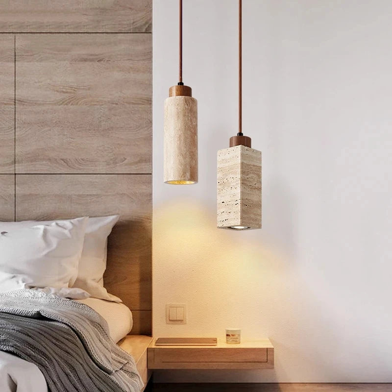 Modern Stone Long Pendant Light