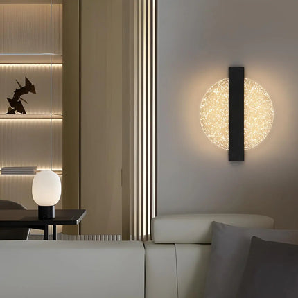 Modern Transparent Disc Wall Light