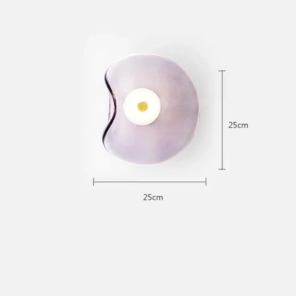 Modern Glass Circular Wall Light