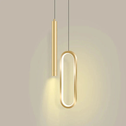 Nordic Minimalist Double LED Pendant Light
