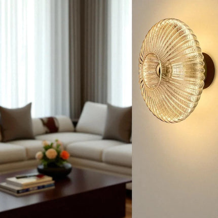Applique Murale Rétro Verre LED Moderne
