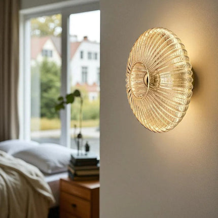 Applique Murale Rétro Verre LED Moderne