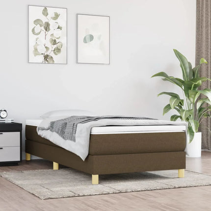 Single bed base 90x200 – Upholstered bed base with wooden legs