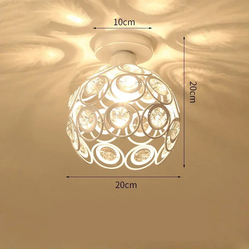 Circular Ceiling Light Design Crystal Light