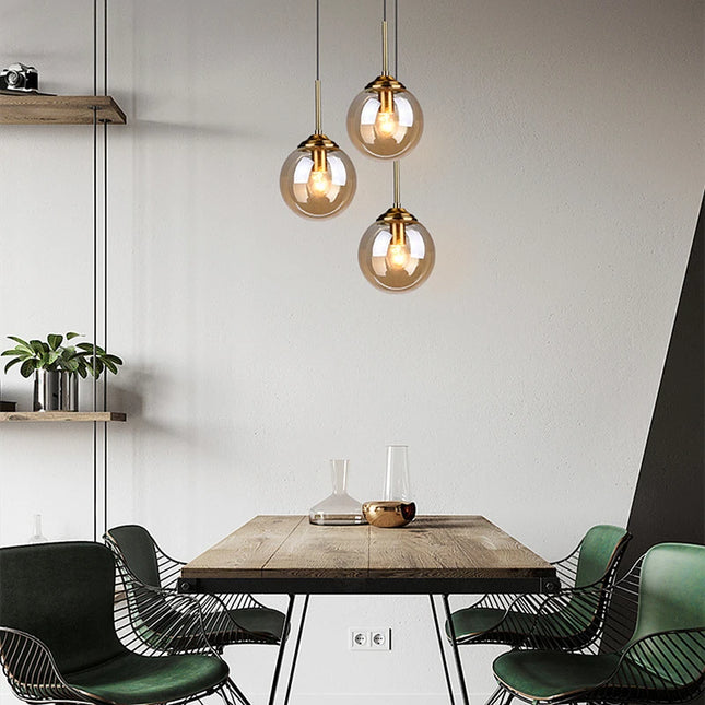 Nordic Water Drop Glass LED Pendant Light