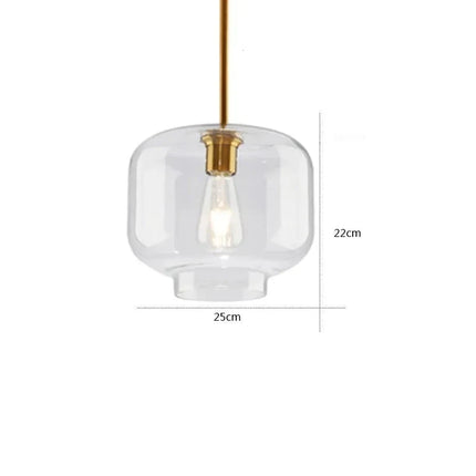 Nordic Minimalist Decorative Glass Pendant Light