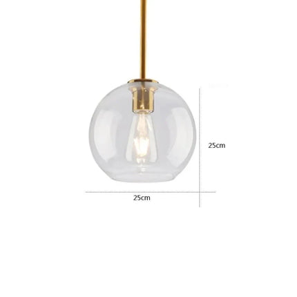 Nordic Minimalist Decorative Glass Pendant Light